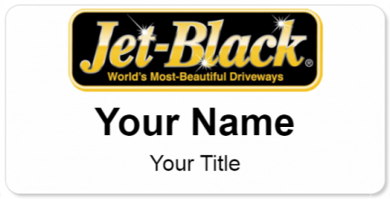 Custom name badges for Jet Black