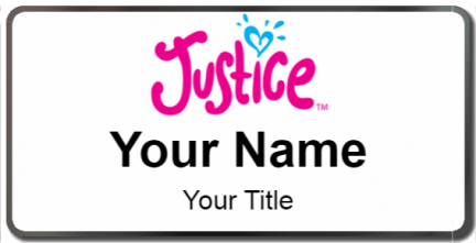 Custom name badges for Justice
