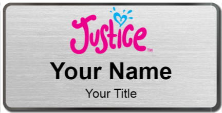 Custom name badges for Justice