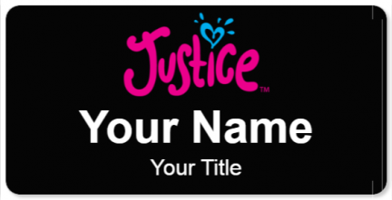 Custom name badges for Justice
