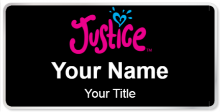 Custom name badges for Justice