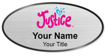 Custom name badges for Justice