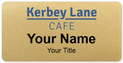 Custom name badges for Kerbey Lane Cafe