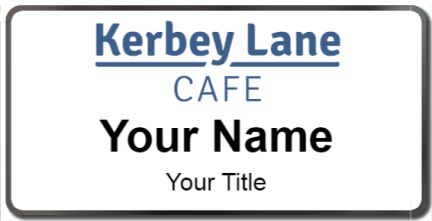 Custom name badges for Kerbey Lane Cafe