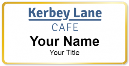Custom name badges for Kerbey Lane Cafe