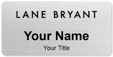 Custom name badges for Lane Bryant