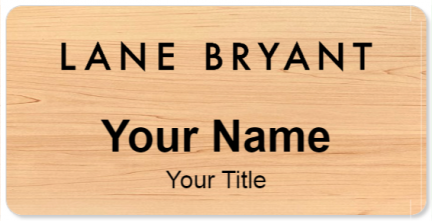 Custom name badges for Lane Bryant