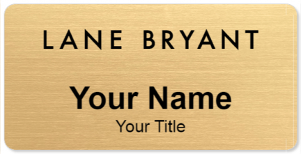 Custom name badges for Lane Bryant