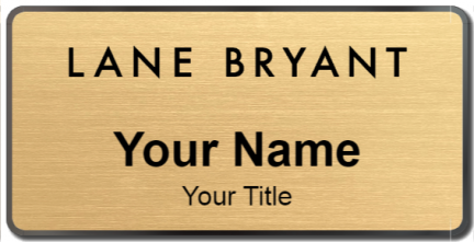 Custom name badges for Lane Bryant
