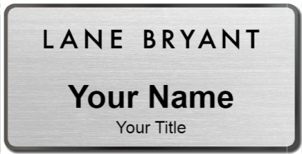 Custom name badges for Lane Bryant