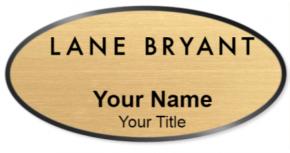 Custom name badges for Lane Bryant