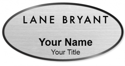 Custom name badges for Lane Bryant