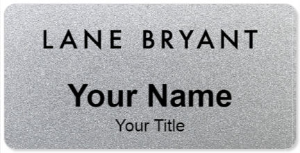 Custom name badges for Lane Bryant