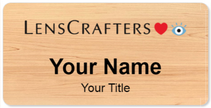 Custom name badges for Lenscrafters