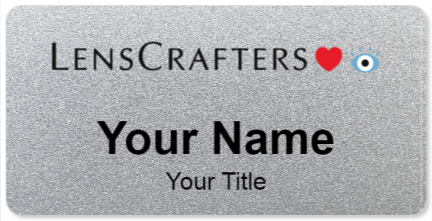 Custom name badges for Lenscrafters