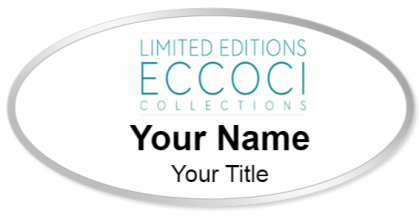 Custom name badges for Eccoci Collections