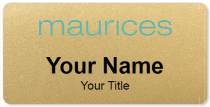 Custom name badges for Maurices