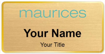 Custom name badges for Maurices
