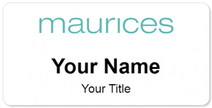 Custom name badges for Maurices