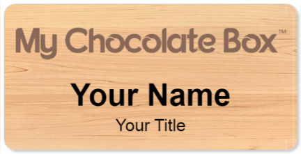 Custom name badges for My Chocolate Box