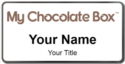 Custom name badges for My Chocolate Box