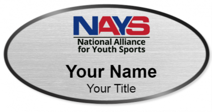 Custom name badges for National Alliance for Youth Sports