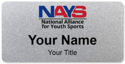 Custom name badges for National Alliance for Youth Sports