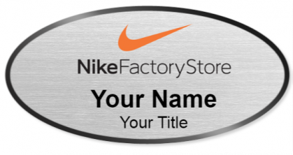 Custom name badges for Nike Factory Store