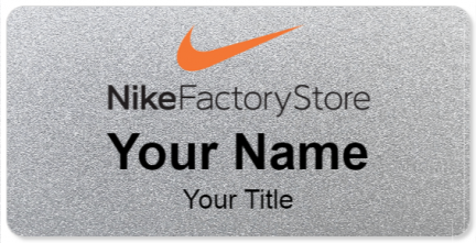 Custom name badges for Nike Factory Store