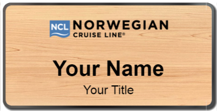 Custom name badges for Norwegian Cruise Lines