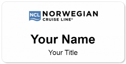 Custom name badges for Norwegian Cruise Lines