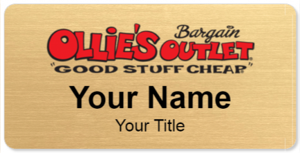 Custom name badges for Ollies Bargain Outlet