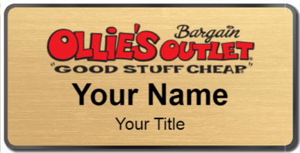 Custom name badges for Ollies Bargain Outlet