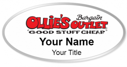 Custom name badges for Ollies Bargain Outlet