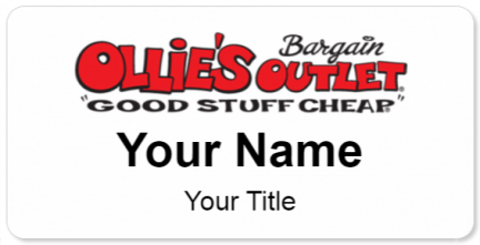 Custom name badges for Ollies Bargain Outlet