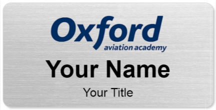 Custom name badges for Oxfor Aviation Academy