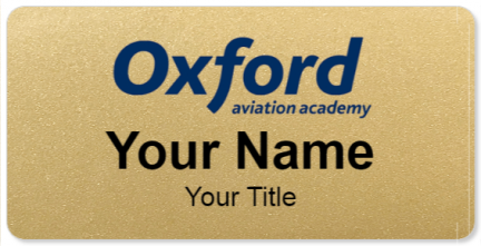 Custom name badges for Oxfor Aviation Academy