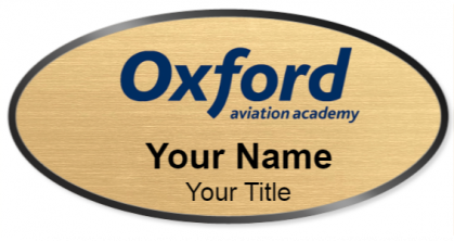 Custom name badges for Oxfor Aviation Academy