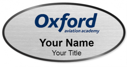 Custom name badges for Oxfor Aviation Academy