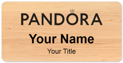 Custom name badges for Pandora Jewelers