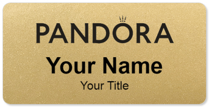 Custom name badges for Pandora Jewelers
