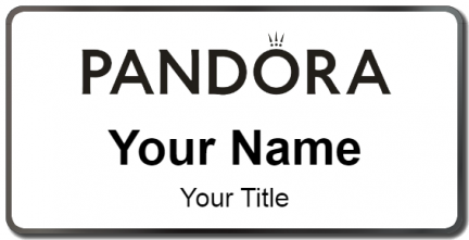 Custom name badges for Pandora Jewelers