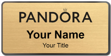 Custom name badges for Pandora Jewelers