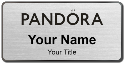 Custom name badges for Pandora Jewelers