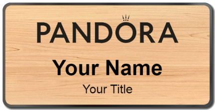 Custom name badges for Pandora Jewelers