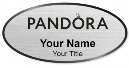 Custom name badges for Pandora Jewelers