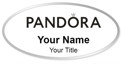 Custom name badges for Pandora Jewelers