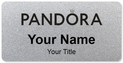 Custom name badges for Pandora Jewelers