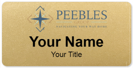 Custom name badges for Peebles Realty