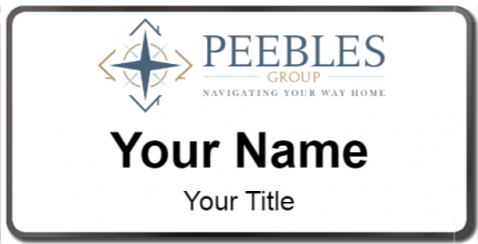 Custom name badges for Peebles Realty